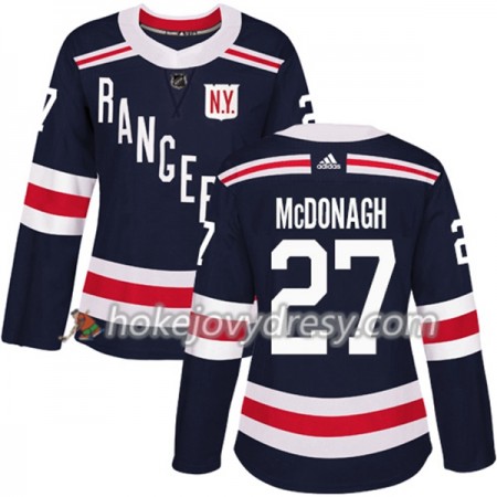 Dámské Hokejový Dres New York Rangers Ryan McDonagh 27 2018 Winter Classic Adidas Modrá Authentic